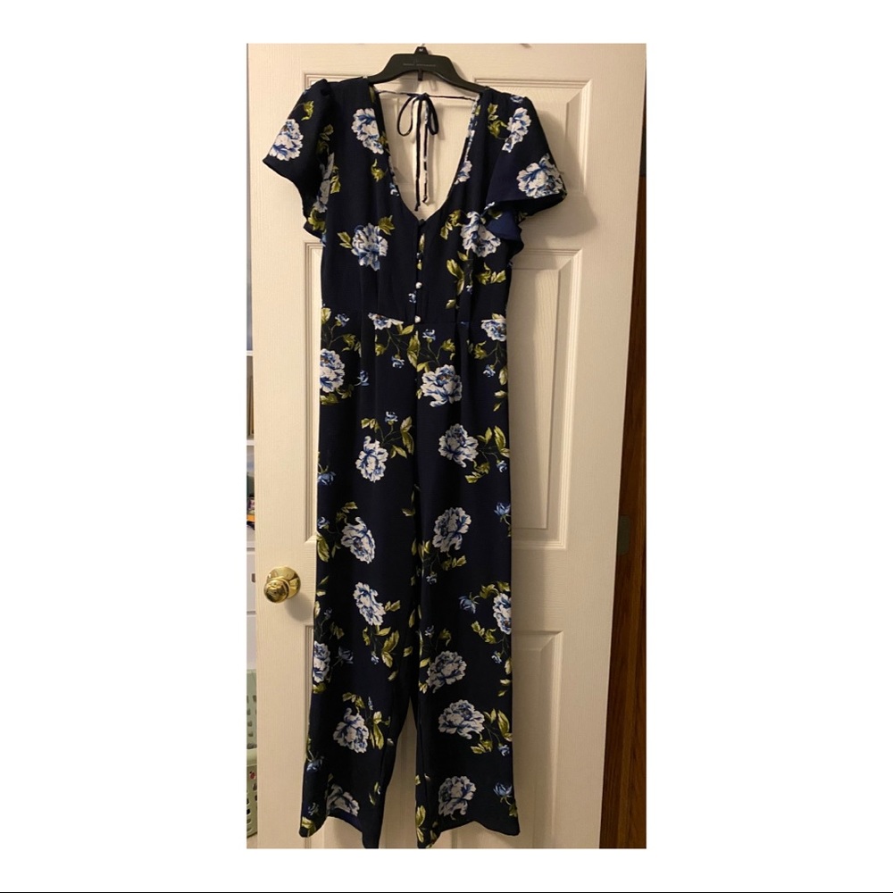 Navy blue francesca’s romper